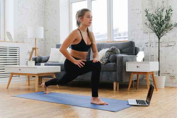 Woman exercising confidently after femiwand treatment Devizes